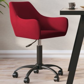 Red Wine Velvet Swivel Dining Chair by vidaXL, dining chairs - Ref: Foro24-330979, Price: 103,99 €, Discount: %