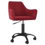 Red Wine Velvet Swivel Dining Chair by vidaXL, dining chairs - Ref: Foro24-330979, Price: 103,98 €, Discount: %