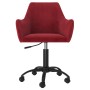 Red Wine Velvet Swivel Dining Chair by vidaXL, dining chairs - Ref: Foro24-330979, Price: 103,98 €, Discount: %