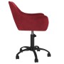 Red Wine Velvet Swivel Dining Chair by vidaXL, dining chairs - Ref: Foro24-330979, Price: 103,98 €, Discount: %