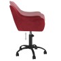 Red Wine Velvet Swivel Dining Chair by vidaXL, dining chairs - Ref: Foro24-330979, Price: 103,98 €, Discount: %