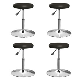 Sillas de comedor 4 unidades cuero sintético negro de vidaXL, Sillas de comedor - Ref: Foro24-3085579, Precio: 134,99 €, Desc...