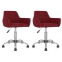 Swivel dining chairs 2 units red velvet by vidaXL, dining chairs - Ref: Foro24-331079, Price: 118,99 €, Discount: %