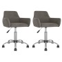 Swivel dining chairs 2 units dark gray velvet by vidaXL, dining chairs - Ref: Foro24-331075, Price: 97,84 €, Discount: %