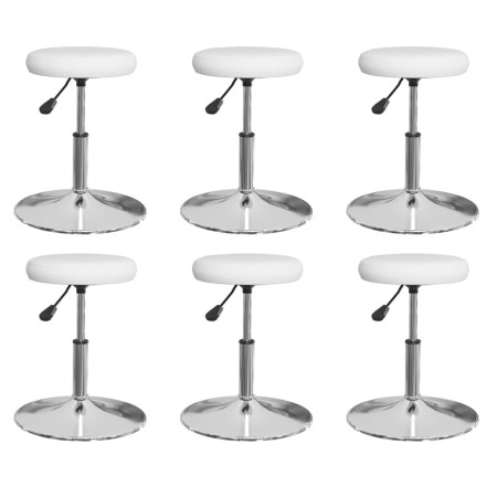 Dining chairs 6 pcs white synthetic leather by vidaXL, dining chairs - Ref: Foro24-3085588, Price: 199,44 €, Discount: %