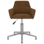 Brown Velvet Swivel Dining Chair by vidaXL, dining chairs - Ref: Foro24-331093, Price: 79,55 €, Discount: %