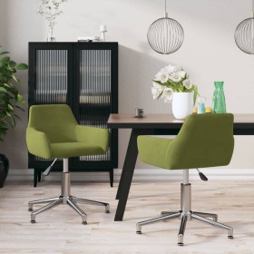 2 pcs Light Green Velvet Swivel Dining Chairs by vidaXL, dining chairs - Ref: Foro24-331099, Price: 120,99 €, Discount: %