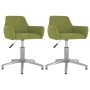 2 pcs Light Green Velvet Swivel Dining Chairs by vidaXL, dining chairs - Ref: Foro24-331099, Price: 120,02 €, Discount: %