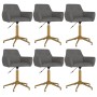 Swivel dining chairs 6 units dark gray velvet by vidaXL, dining chairs - Ref: Foro24-3092776, Price: 396,99 €, Discount: %