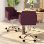 Swivel dining chairs 2 units purple fabric by vidaXL, dining chairs - Ref: Foro24-331184, Price: 122,99 €, Discount: %