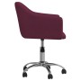 Sillas de comedor giratorias 2 unidades tela morada de vidaXL, Sillas de comedor - Ref: Foro24-331184, Precio: 122,78 €, Desc...