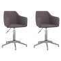 Swivel dining chairs 2 units taupe gray fabric by vidaXL, dining chairs - Ref: Foro24-331207, Price: 124,87 €, Discount: %