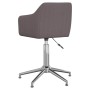 Swivel dining chairs 2 units taupe gray fabric by vidaXL, dining chairs - Ref: Foro24-331207, Price: 124,87 €, Discount: %