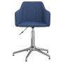 Sillas de comedor giratorias 2 unidades tela azul de vidaXL, Sillas de comedor - Ref: Foro24-331203, Precio: 124,93 €, Descue...