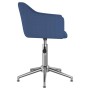 Sillas de comedor giratorias 2 unidades tela azul de vidaXL, Sillas de comedor - Ref: Foro24-331203, Precio: 124,93 €, Descue...