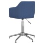 Swivel dining chairs 2 units blue fabric by vidaXL, dining chairs - Ref: Foro24-331203, Price: 124,93 €, Discount: %