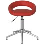 Drehbare Esszimmerstühle, 4 Stück, rot, rotes Kunstleder von vidaXL, Essstühle - Ref: Foro24-3085878, Preis: 185,89 €, Rabatt: %