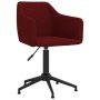 Sillas de comedor giratorias 2 unidades terciopelo rojo tinto de vidaXL, Sillas de comedor - Ref: Foro24-331248, Precio: 126,...