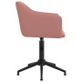 Pink Velvet Swivel Dining Chair by vidaXL, dining chairs - Ref: Foro24-331236, Price: 123,66 €, Discount: %