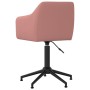 Pink Velvet Swivel Dining Chair by vidaXL, dining chairs - Ref: Foro24-331236, Price: 123,66 €, Discount: %