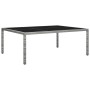 Mesa de comedor de jardín ratán sintético gris 200x150x74 cm de vidaXL, Mesas de jardín - Ref: Foro24-46130, Precio: 179,19 €...