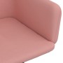 Pink Velvet Swivel Dining Chair by vidaXL, dining chairs - Ref: Foro24-331236, Price: 123,66 €, Discount: %