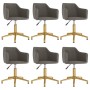 Swivel dining chairs 6 units dark gray velvet by vidaXL, dining chairs - Ref: Foro24-3092969, Price: 403,99 €, Discount: %