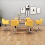 Swivel dining chairs 6 units yellow fabric by vidaXL, dining chairs - Ref: Foro24-3092874, Price: 371,09 €, Discount: %