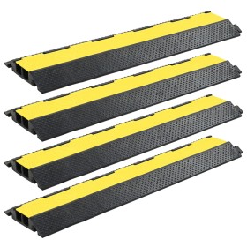 Cable protector ramps 4 units 2 rubber channels 101.5 cm by vidaXL, Road and traffic signs - Ref: Foro24-142835, Price: 113,7...