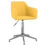 Swivel dining chairs 6 units yellow fabric by vidaXL, dining chairs - Ref: Foro24-3092874, Price: 371,09 €, Discount: %