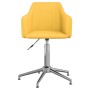 Swivel dining chairs 6 units yellow fabric by vidaXL, dining chairs - Ref: Foro24-3092874, Price: 371,09 €, Discount: %