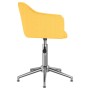 Swivel dining chairs 6 units yellow fabric by vidaXL, dining chairs - Ref: Foro24-3092874, Price: 371,09 €, Discount: %