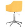 Swivel dining chairs 6 units yellow fabric by vidaXL, dining chairs - Ref: Foro24-3092874, Price: 371,09 €, Discount: %