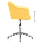 Sillas de comedor giratorias 6 unidades tela amarillo de vidaXL, Sillas de comedor - Ref: Foro24-3092874, Precio: 371,99 €, D...