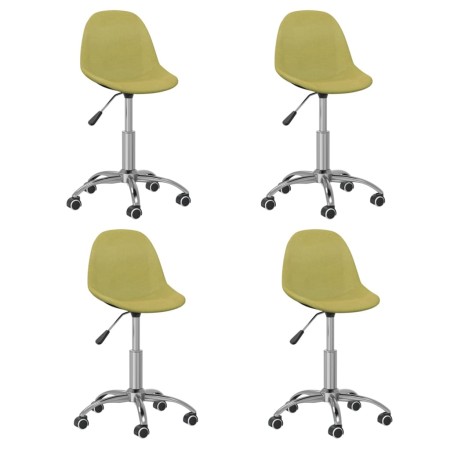 Swivel dining chairs 4 units green fabric by vidaXL, dining chairs - Ref: Foro24-3085979, Price: 165,10 €, Discount: %