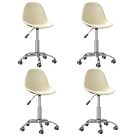 Swivel dining chairs 4 units cream fabric by vidaXL, dining chairs - Ref: Foro24-3085976, Price: 165,50 €, Discount: %