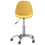 Swivel dining chairs 4 units yellow fabric by vidaXL, dining chairs - Ref: Foro24-3085981, Price: 157,54 €, Discount: %