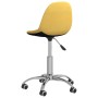 Swivel dining chairs 4 units yellow fabric by vidaXL, dining chairs - Ref: Foro24-3085981, Price: 157,54 €, Discount: %