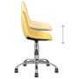 Swivel dining chairs 4 units yellow fabric by vidaXL, dining chairs - Ref: Foro24-3085981, Price: 157,54 €, Discount: %