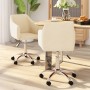 Swivel dining chairs 2 units cream fabric by vidaXL, dining chairs - Ref: Foro24-331176, Price: 122,78 €, Discount: %