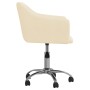 Swivel dining chairs 2 units cream fabric by vidaXL, dining chairs - Ref: Foro24-331176, Price: 122,78 €, Discount: %