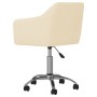 Swivel dining chairs 2 units cream fabric by vidaXL, dining chairs - Ref: Foro24-331176, Price: 122,78 €, Discount: %