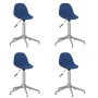 Sillas de comedor giratorias 4 unidades tela azul de vidaXL, Sillas de comedor - Ref: Foro24-3086017, Precio: 169,48 €, Descu...