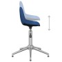 Sillas de comedor giratorias 4 unidades tela azul de vidaXL, Sillas de comedor - Ref: Foro24-3086017, Precio: 169,48 €, Descu...