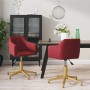 Swivel dining chairs 2 units red velvet by vidaXL, dining chairs - Ref: Foro24-331281, Price: 137,36 €, Discount: %