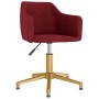 Swivel dining chairs 2 units red velvet by vidaXL, dining chairs - Ref: Foro24-331281, Price: 137,36 €, Discount: %