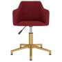 Swivel dining chairs 2 units red velvet by vidaXL, dining chairs - Ref: Foro24-331281, Price: 137,36 €, Discount: %