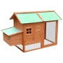 Solid pine and fir wood chicken coop 170x81x110 cm by vidaXL, Cages and habitats for small animals - Ref: Foro24-170644, Pric...