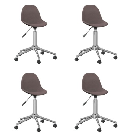 Swivel dining chairs 4 units taupe fabric by vidaXL, dining chairs - Ref: Foro24-3086061, Price: 169,21 €, Discount: %