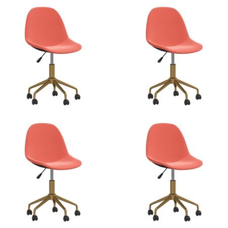 Swivel dining chairs 4 units pink velvet by vidaXL, dining chairs - Ref: Foro24-3086099, Price: 198,52 €, Discount: %